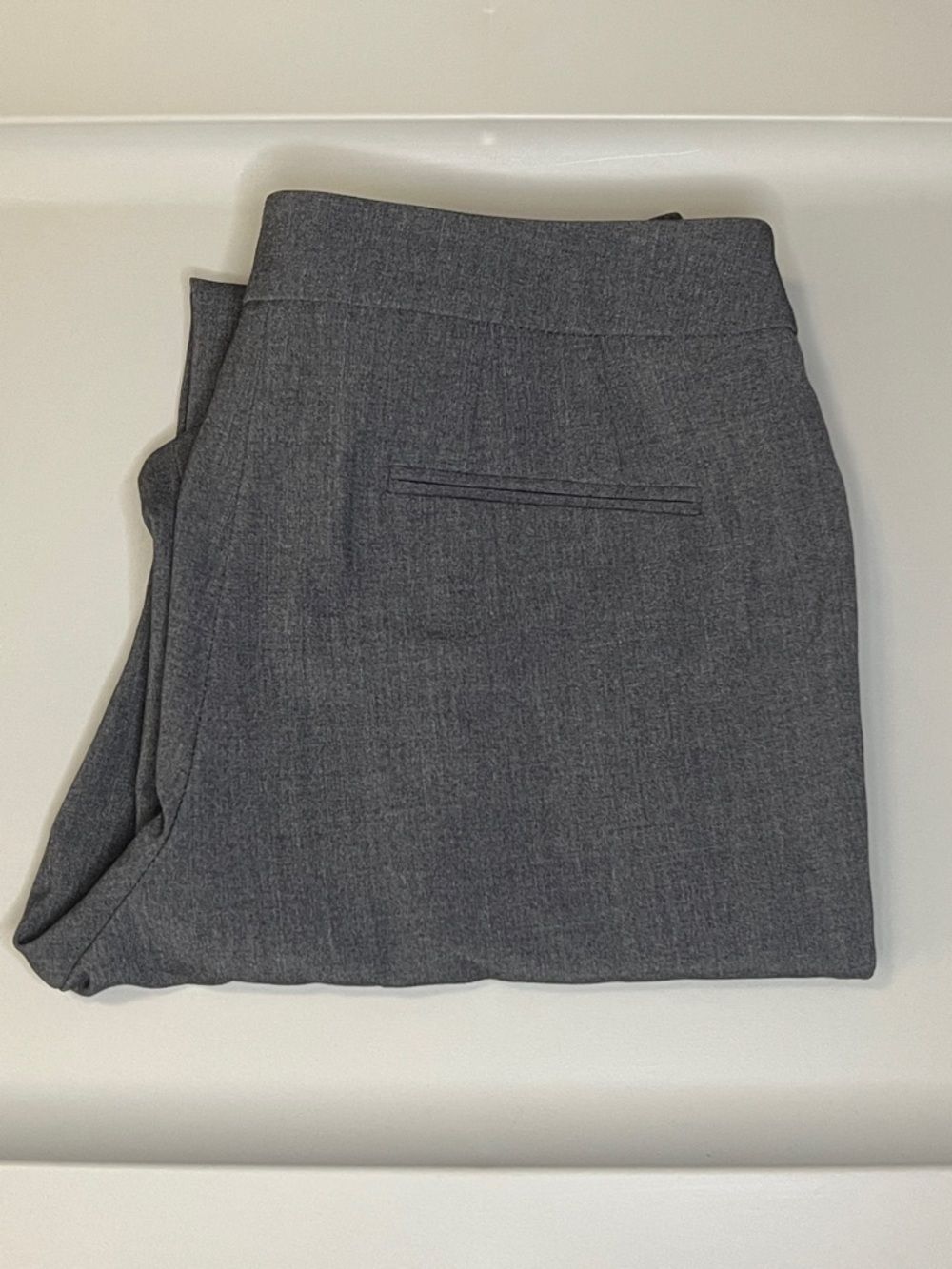 Anne Klein Straight Leg Dress Pant Gray Size 0
